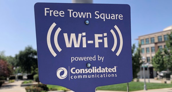 Consolidated Communications Providing Free Fidium Fiber WiFi in Downtown Roseville