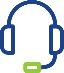 icon of a customer support headset