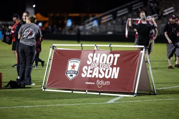 Season ticket holders shoot for their season tickets and other prizes, sponsored by Fidium
