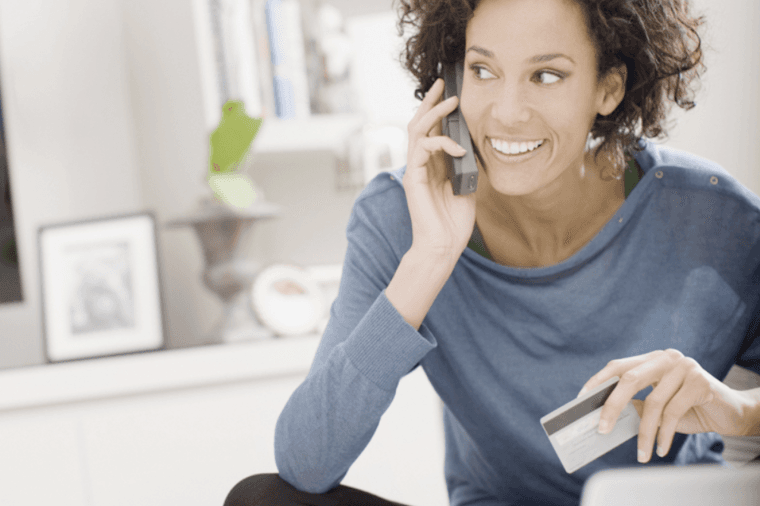 Blog woman phone credit card Blog woman phone credit card